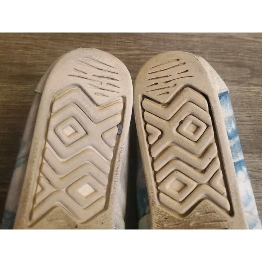 Toms Alpargata Plant Dyed Canvas Shoes Womens Size 9.5 Blue‎ Gray